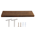 Miniatyrbillede 1 af 8: Vægmonterede Opbevaringshylder Flydende Hylde Træ Opbevaringsstativ Display Organizer til Hjemmet Stue 40x14x2cm