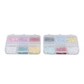 Miniatyrbillede 3 af 8: 2 æsker 12 gitter 3D blomsternegle charms harpiks DIY neglekunst dekoration Rhinestones Decals