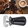 Miniatyrbillede 5 af 8: 51mm flad bund rustfrit stål fjeder kaffestamper pulvertampningsværktøj til hjemmet kaffebar