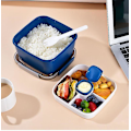 Miniatyrbild 2 av 4: Sallads Bento Box med Dressingbehållare - Lufttät, Läckagesäker Lunchlösning för Barn och Vuxna