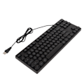 Miniatyrbillede 4 af 8: Gaming Keyboard USB Rundt 87 taster Farverigt Baggrundsbelyst Ergonomisk Mekanisk Touch Wired Keyboard til Desktop Laptop PC Sort