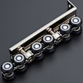 Miniatyrbillede 3 af 8: 2 stk. husholdnings 12 hjul ophæng rulle lydløs skydedør port rulle pulley dør skab hardware kit