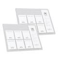 Miniatyrbillede 2 af 8: 2 STK Akryl Nail Art Display Board 6 Farvet Nail Tip Prøve Display Stand Holder til Nail Art Design