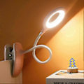 Miniatyrbilde 4 av 4: LED Clip-on Leselampe Dimbar Øyebeskyttelse Bordlampe Rosa