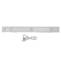 Miniatyrbillede 1 af 8: Under Cabinet Light 15,7in Lang Magnetisk Bevægelsessensor Trinløs Dæmpning USB Opladning Stick On Lys til Studie Arbejde Sølv Farve