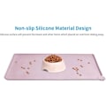 Miniatyrbillede 2 af 5: Silikone Vandtætte Hunde Katte Foder Måtter, Anti-Slip Skålmåtter til Kæledyr, Fodermåtte til Kæledyr Sort
