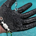 Miniatyrbillede 5 af 5: Fiskehandske med magnetisme, professionelle fiskehandsker til at fange fisk, multifunktionelle skridsikre jagthandsker til venstre hånd med magnetisk udløserspænde