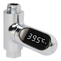 Miniatyrbillede 1 af 8: LED-display vandbrusertermometer Digitalt brusetermometer Realtids vandstrøms termometer med 360° roterende skærm til børn voksne badeværelse