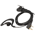 Miniatyrbillede 6 af 8: Tovejs radio øresnegl Universal K Head 2 Pin galvanisering Walkie Talkie Headset med mikrofon 10 stk sæt