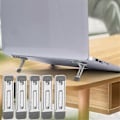 Miniatyrbilde 4 av 5: Universal Mini Sammenleggbar Metallstativ Laptop Base Stativ Tynn Justerbar