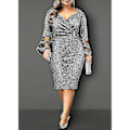 Miniatyrbild 1 av 4: Elegant sidenklänning i plus size för kvinnor - höstkollektion 2021 XL