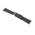 Miniatyrbild 8 av 8: Smart Watch Band Watch Strap Läder Smart Watch Tillbehör för IOS Watch Series SE 8 7 6 5 4 3 2 1 42mm 44mm 45mm Mörkblå
