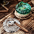 Pikkukuva 4 / 5: Green Crystal Glass Tuhkakuppi - Tyylikäs ja tyylikäs tuhkakuppi toimisto- ja hotellikäyttöön