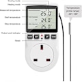 Miniatyrbillede 2 af 5: Digital Termostat, 230V Temperaturregulator Stikkontakt, 13A Timer Switch Stik Med Sensor Til Reptil Drivhus Hjemme Fermentering - JRSZ AU