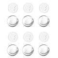 Miniatyrbillede 6 af 8: 100 sæt Blank Button Badge Dele Sæt til knapfremstillingsmaskine DIY rund form Rustfast knapfremstillingsudstyr 58 mm/2.3in