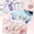 Miniatyrbild 7 av 8: 8 lådor/set nagelglitter, paljetter, flingor, glittrande 3D-nagelkonstflingor, nagelglitterdekoration