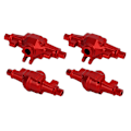 Miniatyrbilde 8 av 8: RC Front Rear Axle Housing Set Aluminiumlegering RC Axle Shell Upgrade Parts for FCX24 1/24 Crawler 6.2cm Rød