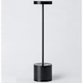 Miniatyrbillede 1 af 5: Trådløs Bordlampe, 6000mAh Genopladeligt Batteri, 2 Lysstyrkeniveauer, Metal Sengelampe, til Stue, Soveværelse, Kontor, Studio (Sort)