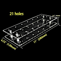 Miniatyrbilde 3 av 5: 2025 Ny Kake Pop Display Stativ, 21 Hull Klar Akryl Lollipop Holder Bryllup Baby Dusjer Bursdagsfester