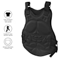 Miniatyrbillede 6 af 8: Nylon Sort Vest Beskyttelse Veste til CS Spil Sikkerhed Driver