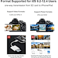 Miniatyrbilde 3 av 5: For Apple Lightning til SD-kortleser Plug and Play-adapter for iPhone iPad