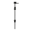 Miniatyrbillede 1 af 5: 18 tommer Rørbolt Kraftig Port Drop Rod, Rørbolte til Træhegn Sort63