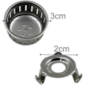 Miniatyrbillede 5 af 5: 3 Par 2i1 Aluminium Trykkoger Relief Jigger Ventil Reservedel Rustfrit Stål
