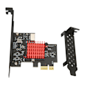 Pikkukuva 1 / 8: USB3.2 GEN2 edessä oleva TYPE E -laajennuskortti 10 Gbps:n tuki KEY A TYPE E PCIE 3.0 2X -liitännän laajennuskortti Win8:lle Win10:lle ASM3142-pääohjain