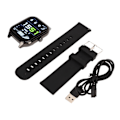 Miniatyrbillede 1 af 8: 1,83 tommer GT40 Smart Watch HD Fuld Skærm 128Mb IP67 Vandtæt Smart Watch Støtte Bluetooth Opkald Sort
