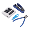 Miniatyrbilde 2 av 8: RJ45 Crimp Tool Kit Pass Through All in One Ethernet Crimper for Cat5e Cat6 Cat6a 8P8C Modular Connector Crimping