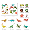 Miniatyrbillede 2 af 8: 14 stk. Dinosaur Wall Decals Lysende Dinosaur Stickers Aftagelige PVC Dinosaur Wall Sticker til Soveværelse Klasseværelse