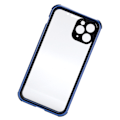 Miniatyrbillede 5 af 8: Anti-Peep Magnetisk Adsorption Telefon Cover Forside Bag Glas Telefon Etui til IPhone 11ProBlå