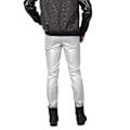 Pikkukuva 4 / 5: Youthup miesten slim fit -tekonahkahousut - hopea EU-koko 31