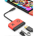 Pikkukuva 1 / 5: USB Type C - HDMI-sovitin Switchille 3 in 1 USB -C Hub USB 3.0 PD -latauksella 4K HDMI-muunnin Nintendo Switchille/Switch OLED:lle, MacBook Pro Samsungille