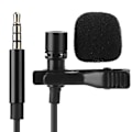 Pikkukuva 6 / 8: Matkapuhelin SLR-kamera Lavalier Clipon -mikrofonin Vlog Live Broadcast MIC 3,5 mm:n pistoke (Sopii (3,5 mm:n kuulokeliitäntään))