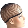 Pikkukuva 3 / 8: Peruukkilippikset Nylon Joustava Hengittävä Dome Mesh Net Peruukki Cap Cosplay Pukeutua Musta