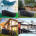Miniatyrbillede 4 af 5: Robust Vandtæt Terrasse Stolbetræk 79 Tommer Letvægts 420D Polyester Udendørs Møbelbeskyttelse