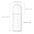 Miniatyrbild 2 av 8: 10 st 50 ml plastrullflaskor Deodorantflaskor Tomma påfyllningsbara roll-on-flaskor för eteriska oljor Parfymkosmetika