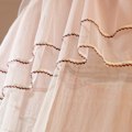 Miniatyrbillede 7 af 8: Åndbar rund baldakin blonder Princess Style myggenet Sengegardinnet (jadegrøn)