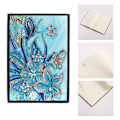 Miniatyrbillede 3 af 8: 5D Diamantmaleri Notebook Broderi Dagbog Bog 50 sider Sommerfugl &amp; Blomstermønster DIY diamantkunstgaver