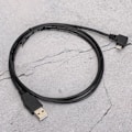 Miniatyrbild 6 av 8: C0402 1M rätvinklad Micro USB till USB anslutningskabel för laddning av dataöverföring