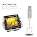 Miniatyrbilde 8 av 8: Sølvmetall roterende U-disk for Windows 98 / 2000 / XP / Vista / 7 / 8 / 10 / Linux 2.4256G