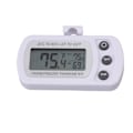 Miniatyrbillede 3 af 8: Køleskabs termometer hukommelsesfunktion ABS krop hvid °C °F skiftet lille kompakt digital fryser termometer med krog