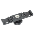 Miniatyrbild 1 av 5: Hot Shoe Mount Bracket Dubbel Hot Shoe Extension Bar, Aluminium monteringsplatta Adapter, Dual Extension Hot Shoe för LED-videoljus, skärmar