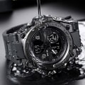 Miniatyrbillede 4 af 5: LED Elektronisk Sportsur Vandtæt Letvægts Dual Display Lysende Smartwatch til drenge Sort