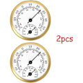 Miniatyrbilde 3 av 5: Termometer Hygrometer Pointer Temperatur Fuktighetsmåler for Drivhusdrift 2 STK Gull for Hjem og Hage