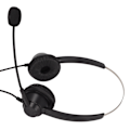 Miniatyrbillede 8 af 8: H360D‑3.5‑MV Binauralt kundeserviceheadset Sort Justerbart Telefonheadset til 3,5 mm hovedtelefonstik