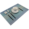 Pikkukuva 3 / 5: Set 6 luistamatonta pestävää PVC-pöytämattoa, lämmönkestävä, helppo puhdistaa ja säilyttää, 45 cm x 30 cm