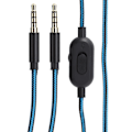 Miniatyrbillede 6 af 8: Hovedtelefonkabel med 3,5 mm til 3,5 mm stiklydstyrkekontrol til Logitech Astro A40 A10 A30