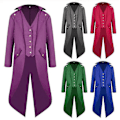 Pikkukuva 1 / 4: Keskiaikainen Retro Tuxedo Punk Miesten Asuste - Musta 3XL